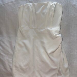 Showpo Mini Corset White Dress